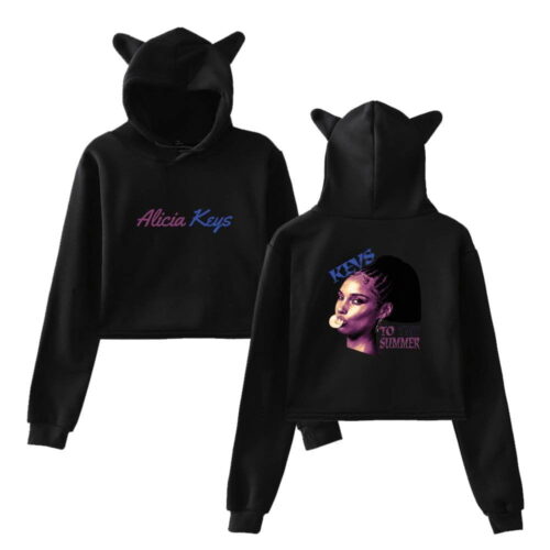 Alicia Keys Cropped Hoodie #4