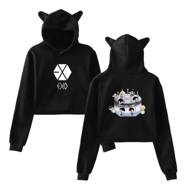 EXO Cropped Hoodie #3 - Image 2