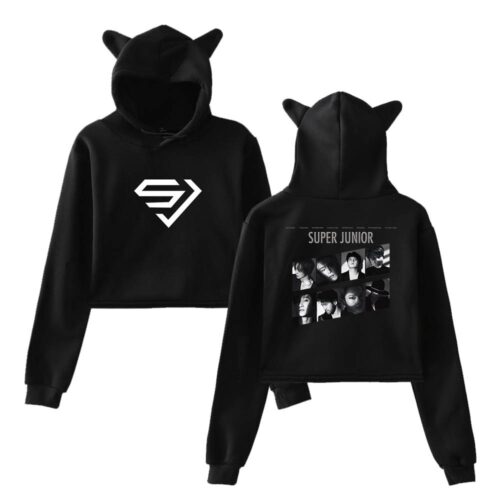 Super Junior Cropped Hoodie #4