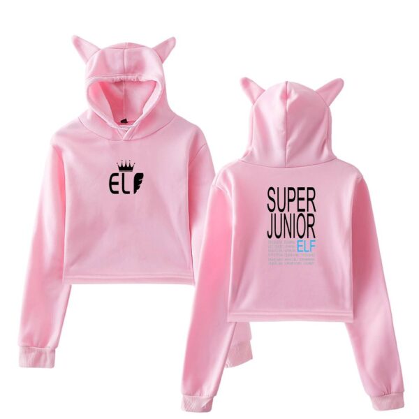Super Junior Cropped Hoodie #2 - Image 5