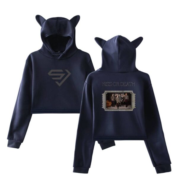 Super Junior Cropped Hoodie #3 - Image 4