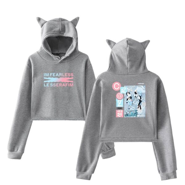 Le Sserafim Cropped Hoodie #1 - Image 4