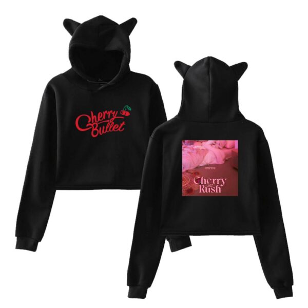 Cherry Bullet Cropped Hoodie #2 - Image 2