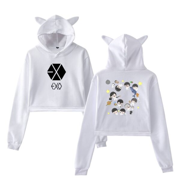 EXO Cropped Hoodie #2 - Image 3