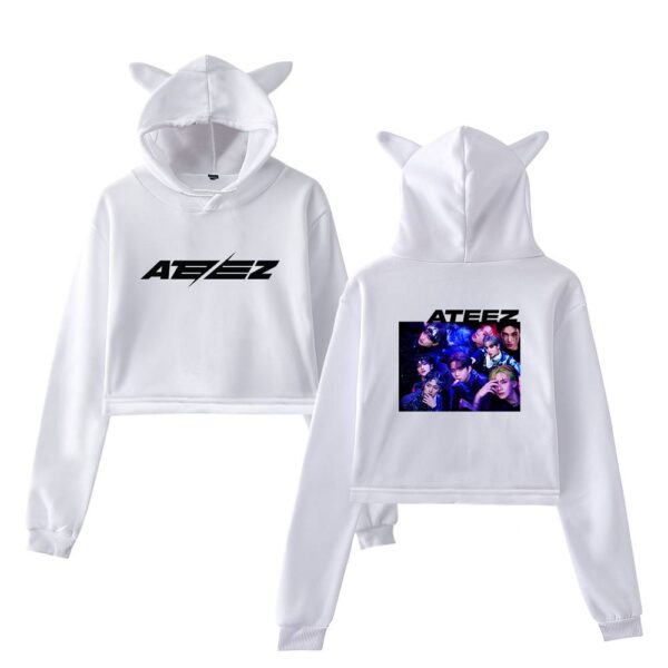 Ateez Cropped Hoodie #6 - Image 3