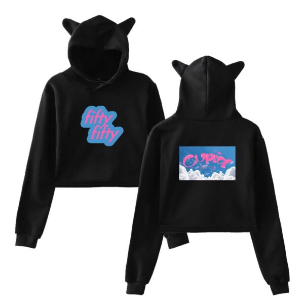 Fifty Fifty Cropped Hoodie #3 - Image 2