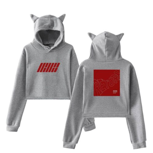 iKon Cropped Hoodie #3